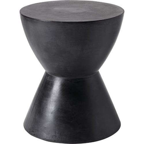 Logan End Table in Black Sealed & Polished Concrete